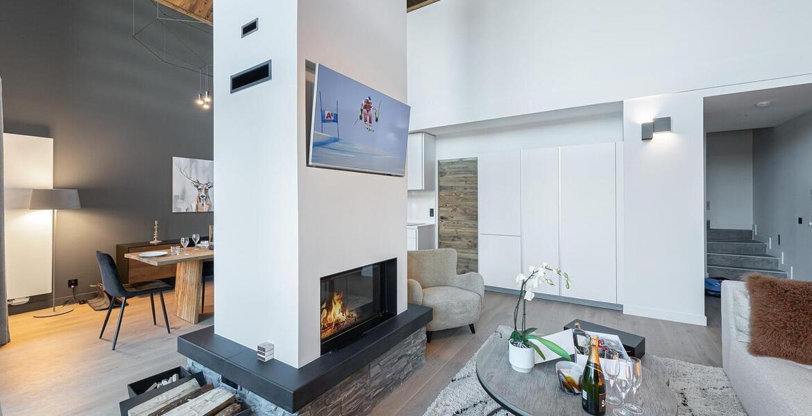 Apartment with 140sqm and 2 bedrooms for rent in Courchevel 