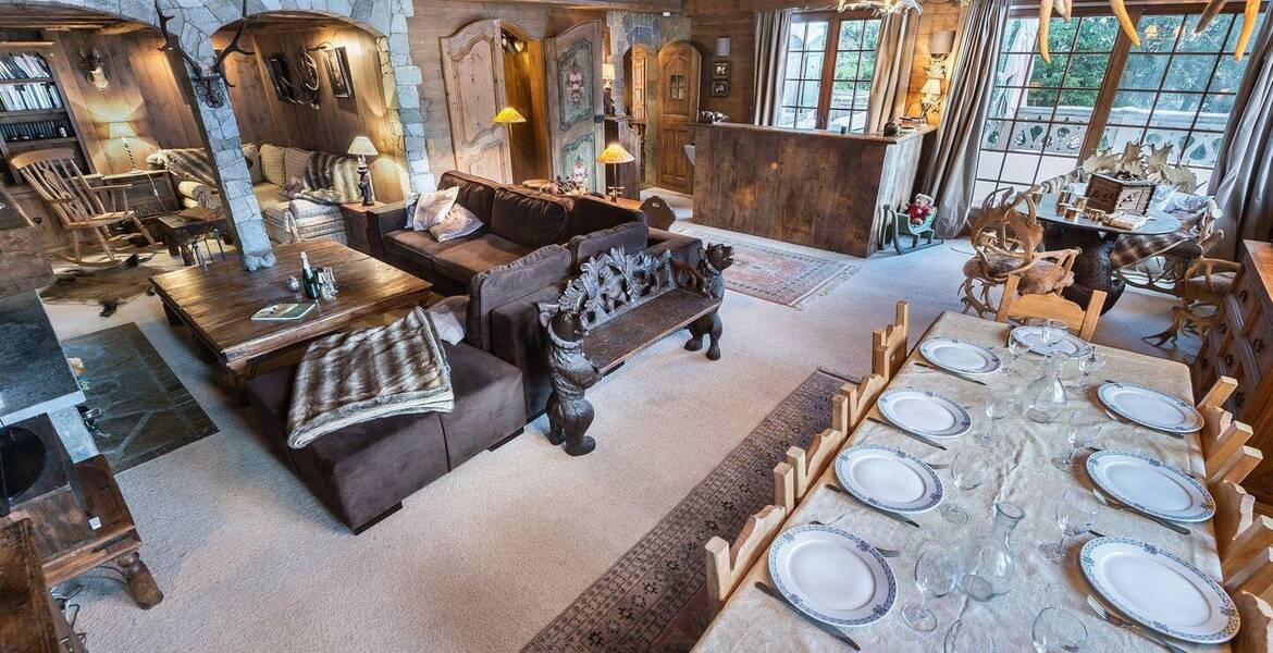 Chalet à louer à Meribel de 300 m² et 7 chambres à coucher