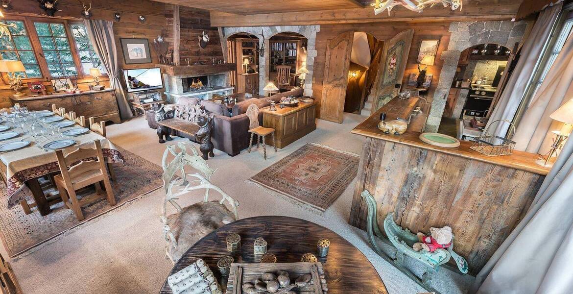 Chalet for rent in Meribel with 300 sqm and 7 bedrooms