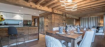 Chalet for rent in Meribel Station with 420 sqm and 5 beds.