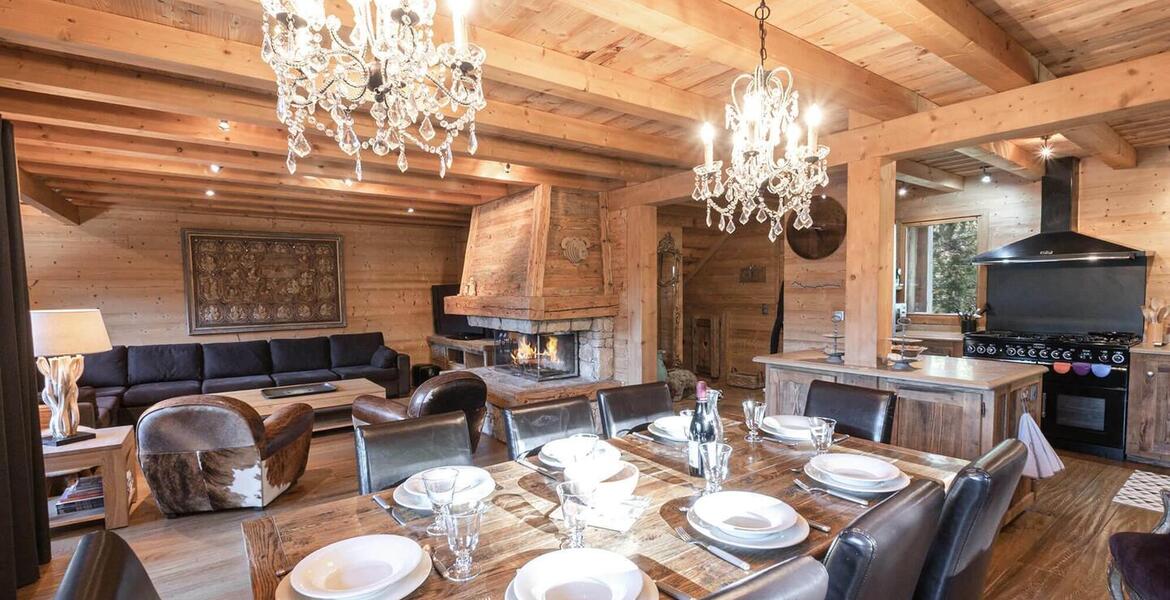 Location d'un chalet de 220m2 avec 6 chambres pour 12 person