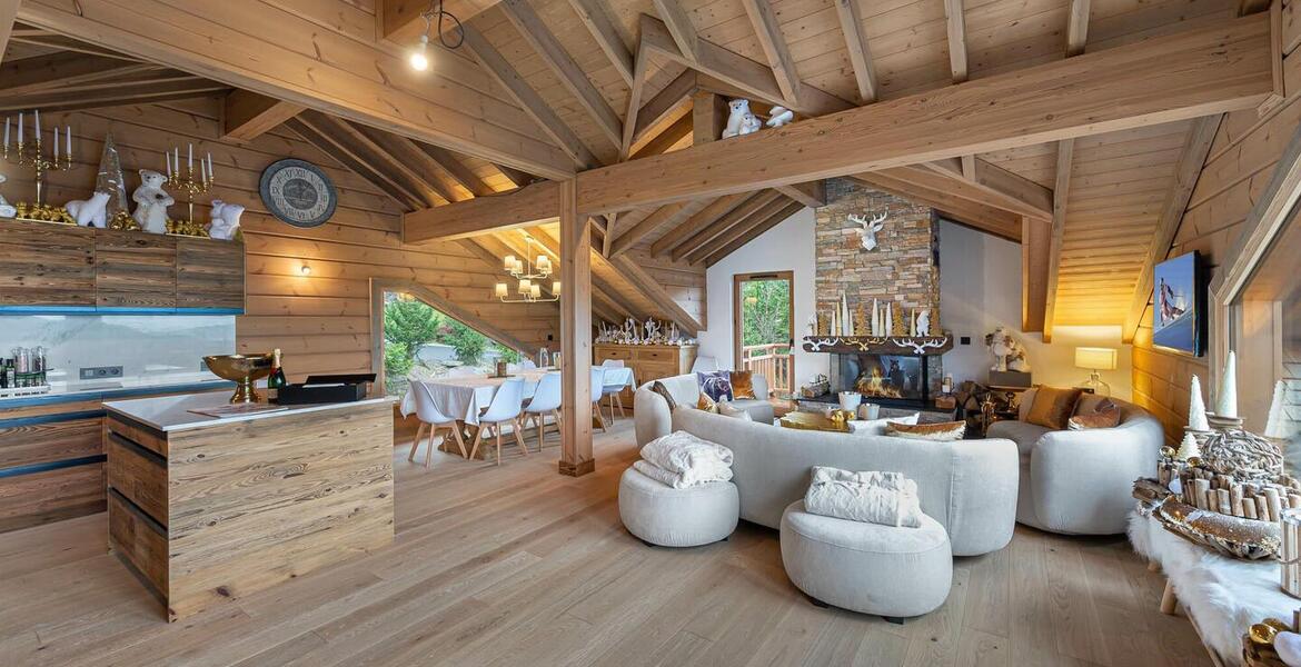 Chalet à louer à La Tania, Courchevel avec 5 chambres