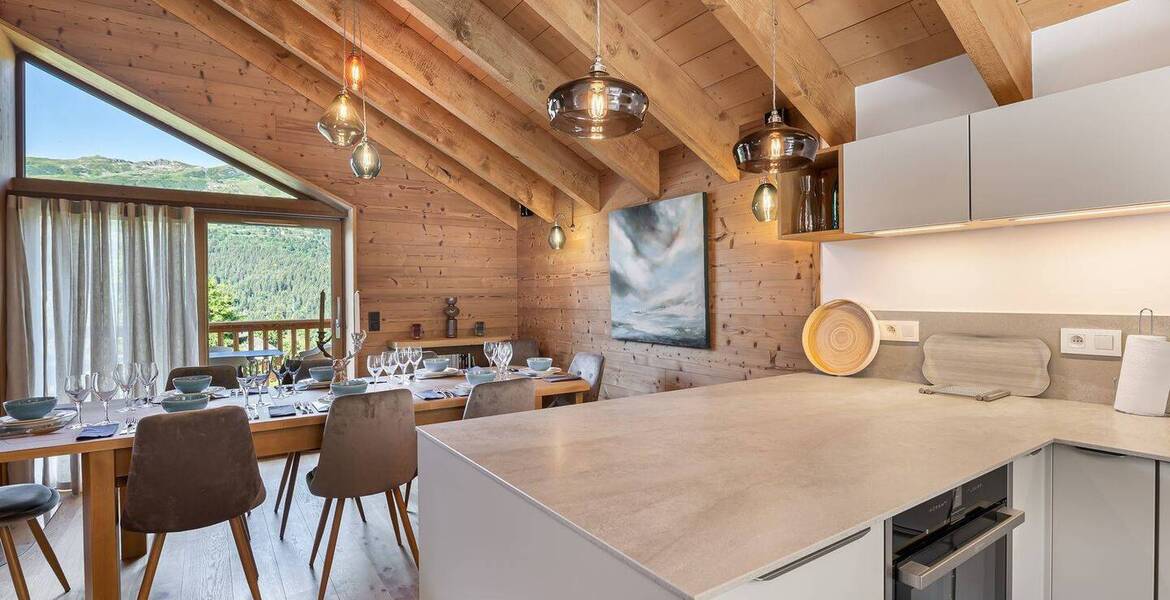 A louer chalet à Méribel de 195 m² et 5 chambres