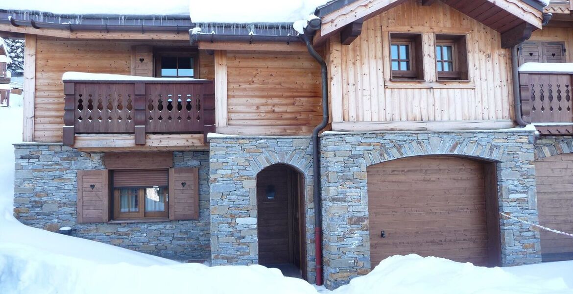 Petit chalet à louer à La Tania de 55 m2 et 2 chambres 