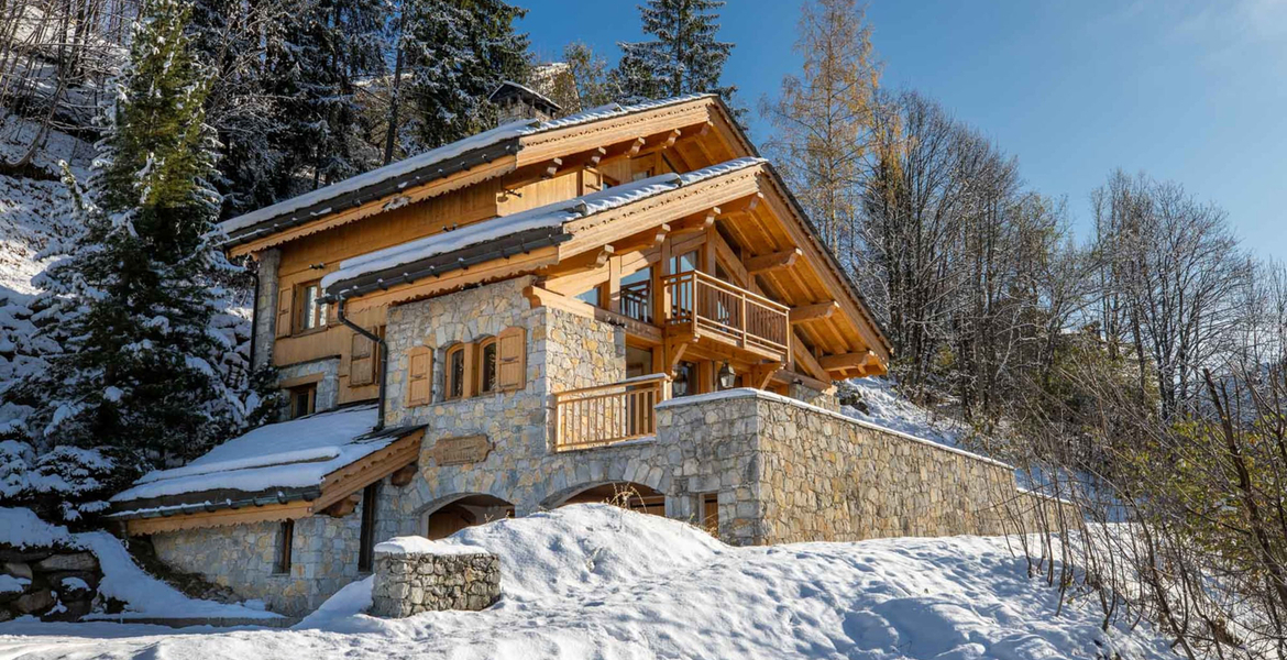 Chalet au centre de Méribel, au bout d'un cul-de-sac pour un