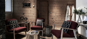 Le Chalet est un chalet de 8 lits avec service de traiteur, 