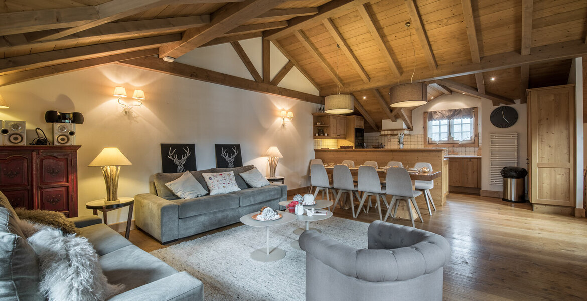 Duplex flat of 100m² in Courchevel A 3 bedroom flat, located