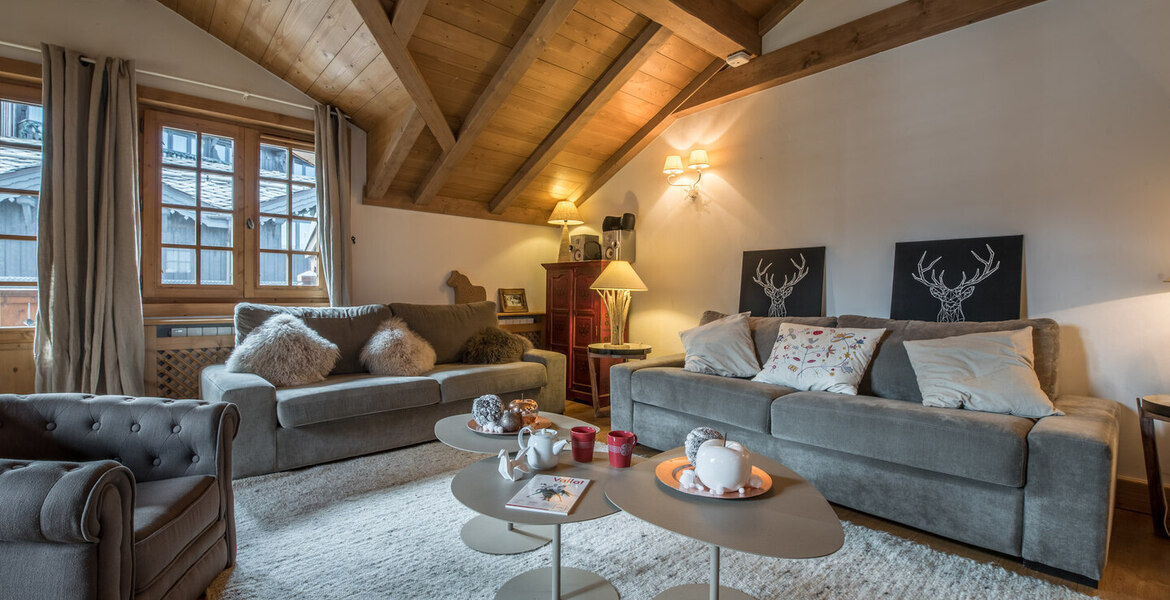 Duplex flat of 100m² in Courchevel A 3 bedroom flat, located