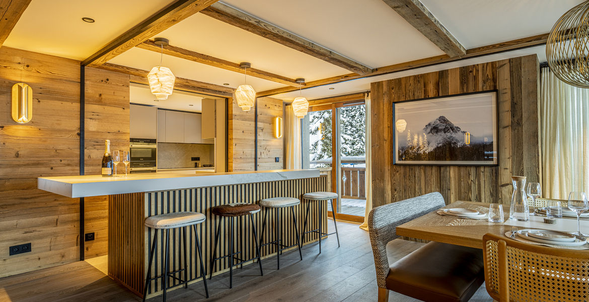 Luxury ski-in ski-out apartment Rond-Point des Pistes area