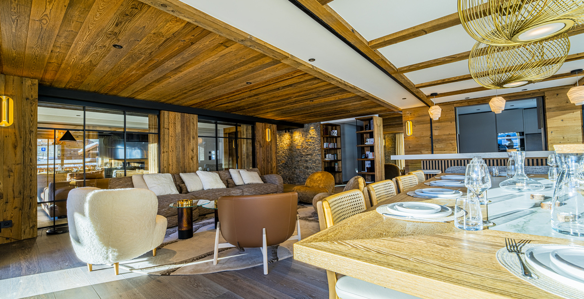 Luxury ski-in ski-out apartment Rond-Point des Pistes area