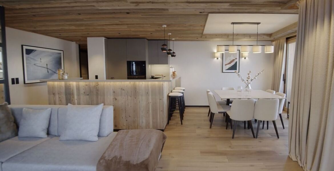 El apartamento de unos 103 m² le encantará en Méribel 