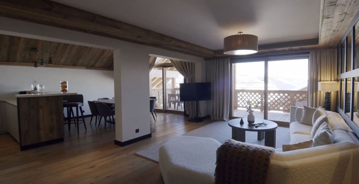 Three bedroom apartment for rental in Méribel near ski lift
