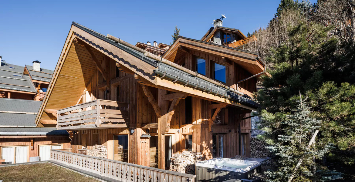 Le chalet classique en bois Méribel Alpes françaises