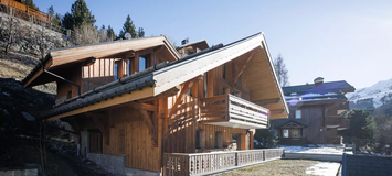 The classic wooden Chalet Méribel French Alps   