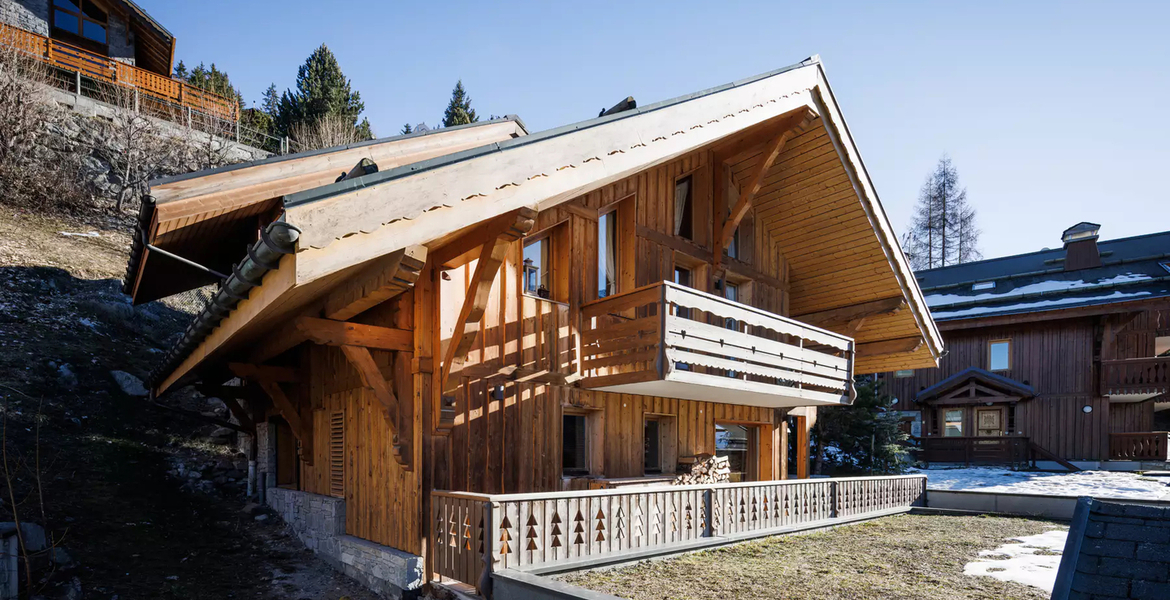 El clásico chalet de madera Méribel Alpes franceses