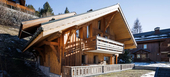 The classic wooden Chalet Méribel French Alps   