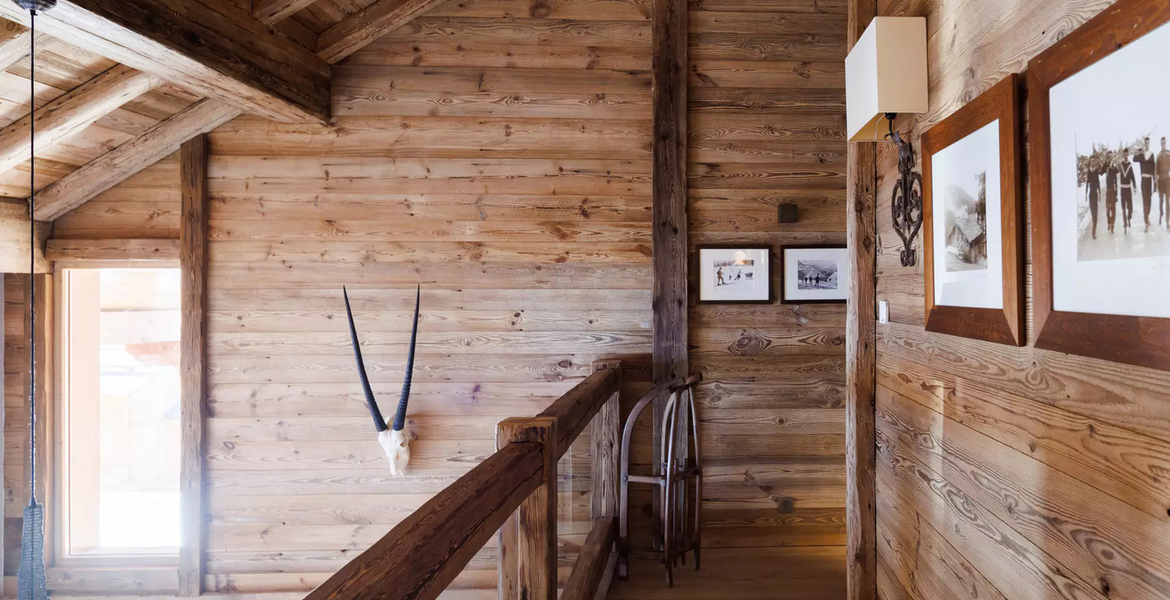 The classic wooden Chalet Méribel French Alps   