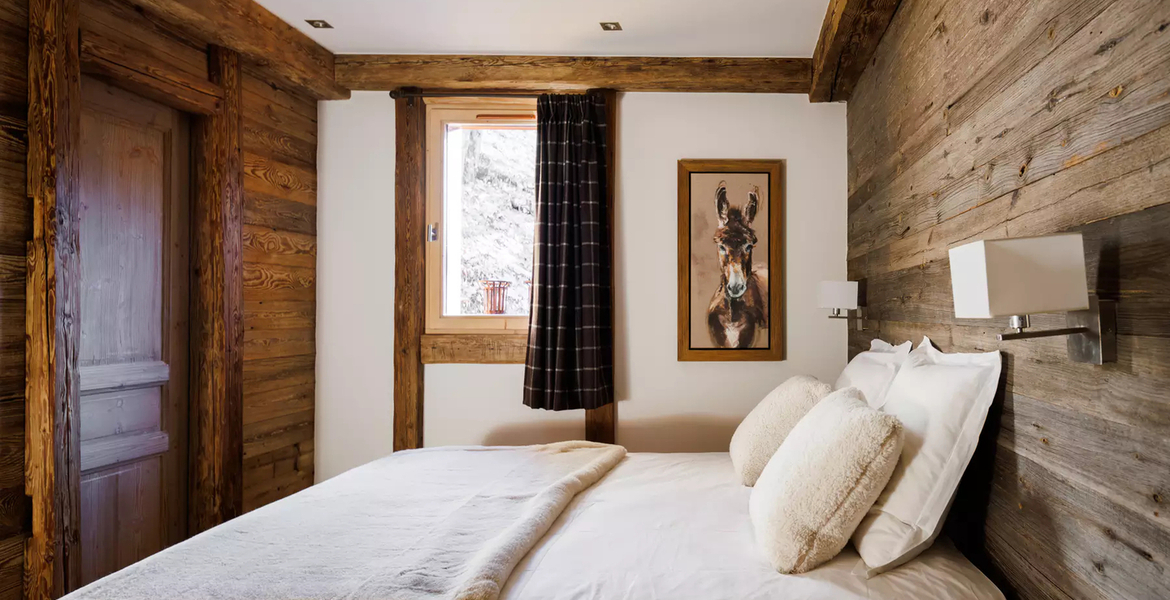 The classic wooden Chalet Méribel French Alps   