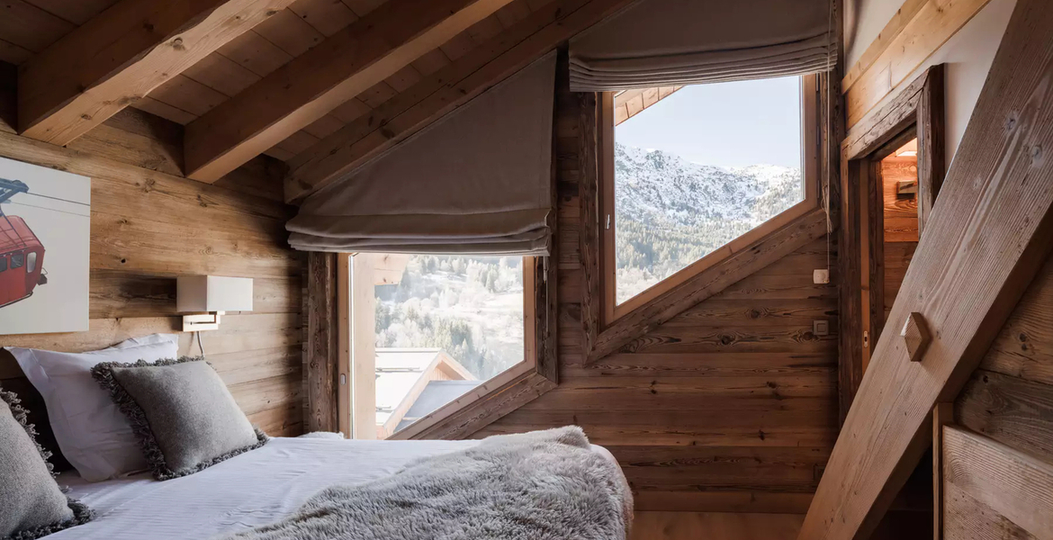 El clásico chalet de madera Méribel Alpes franceses