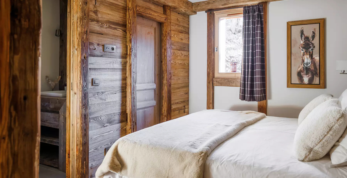 The classic wooden Chalet Méribel French Alps   