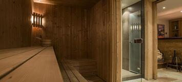 In the heart of Méribel, this ski-in, ski-out chalet