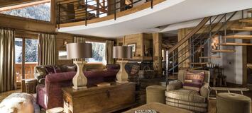 In the heart of Méribel, this ski-in, ski-out chalet