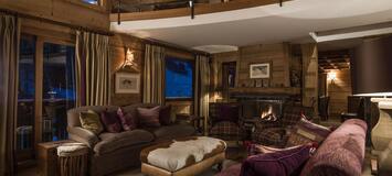 In the heart of Méribel, this ski-in, ski-out chalet