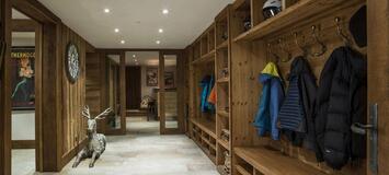 In the heart of Méribel, this ski-in, ski-out chalet