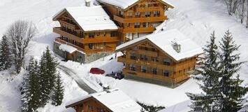 In the heart of Méribel, this ski-in, ski-out chalet