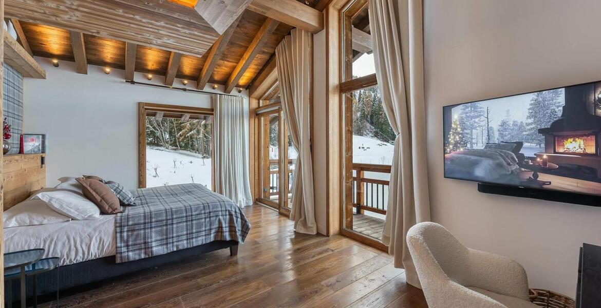 Le chalet est une merveilleuse propriété qui jouit d'un supe