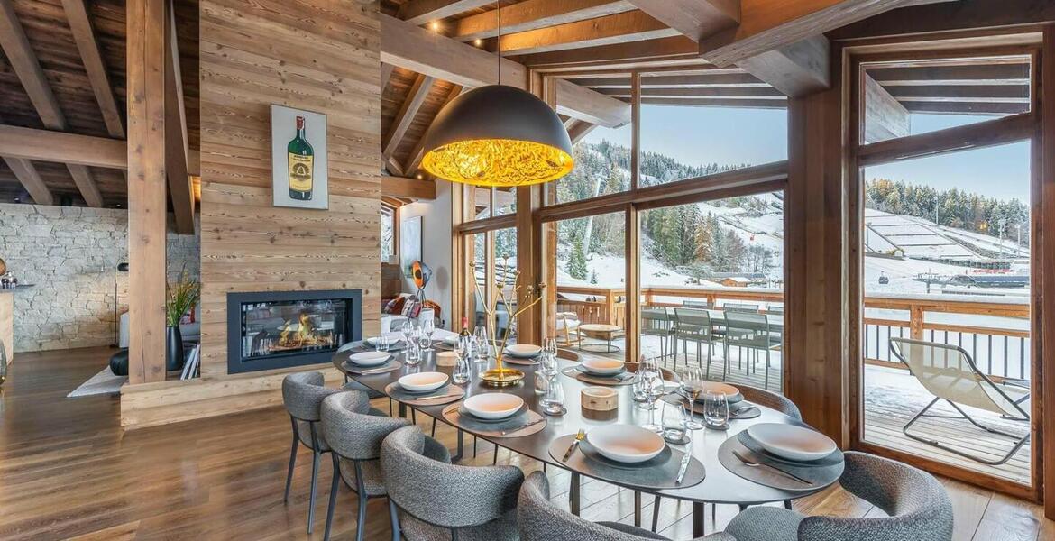 Le chalet est une merveilleuse propriété qui jouit d'un supe