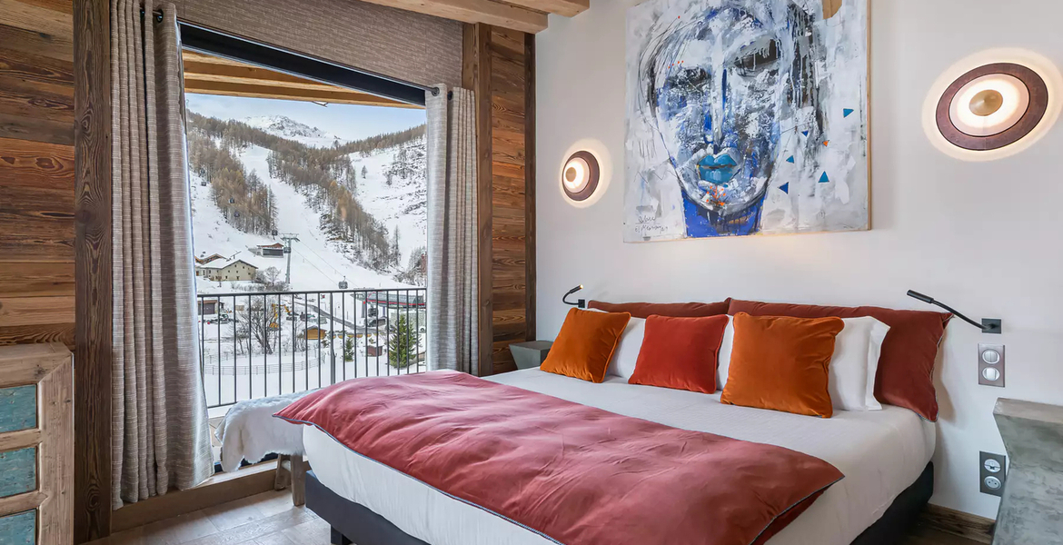 Just a few steps from Val d'Isère's cable cars, the sublime 