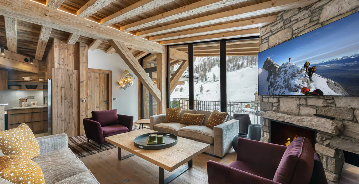 Situado en el barrio de La Daille, en Val d'Isère, este espl