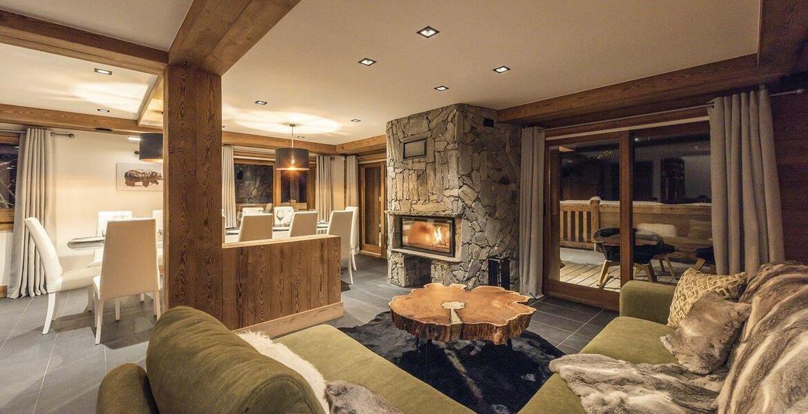 Chalet accommodates for up to 12 guests across its 5 bedroom