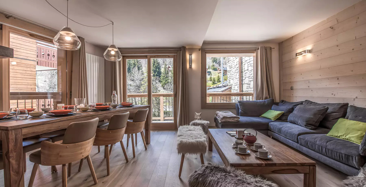 Un bel appartement duplex de luxe situé au coeur de Meribel