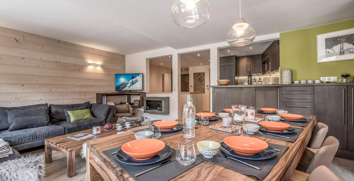 Un bel appartement duplex de luxe situé au coeur de Meribel