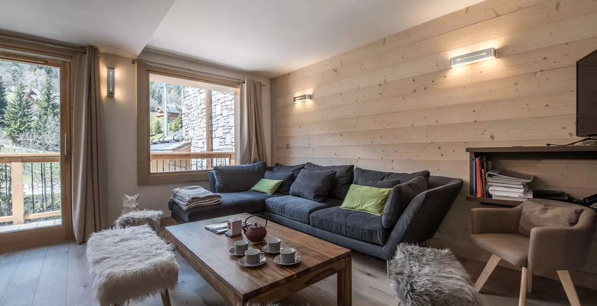 Un bel appartement duplex de luxe situé au coeur de Meribel