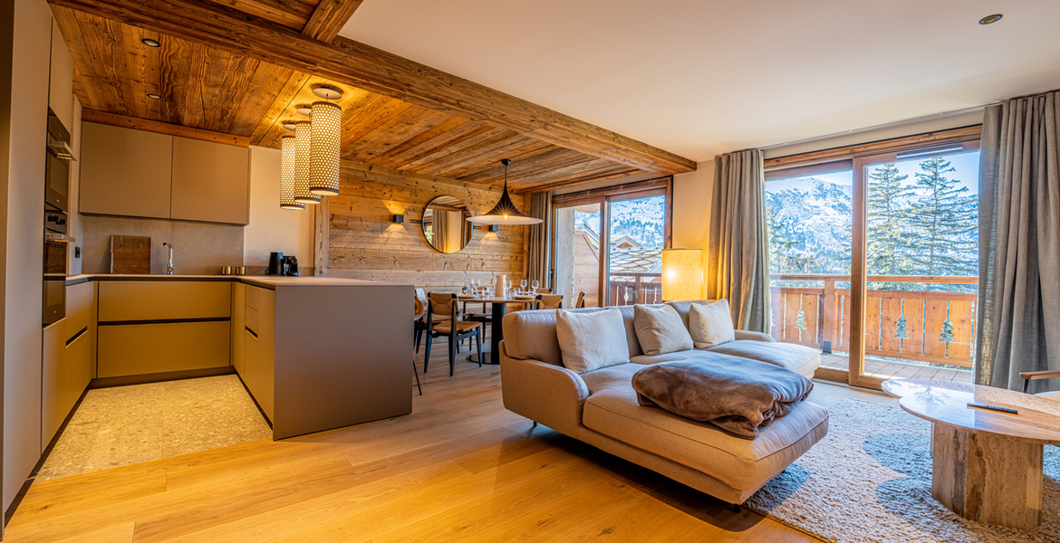 Charming new 81 m² flat, located in the Rond-Point des Piste
