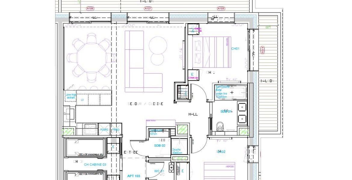 Charmant appartement neuf de 81 m², Rond-Point des Pistes