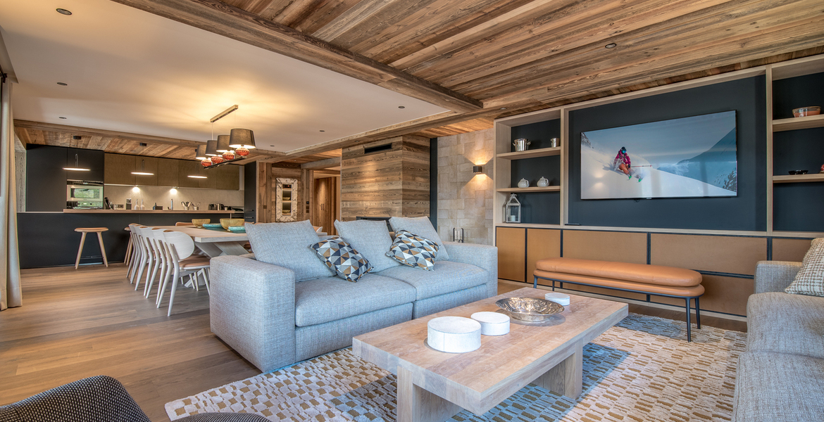 Meribel magnificent apartment a few steps from the slopes