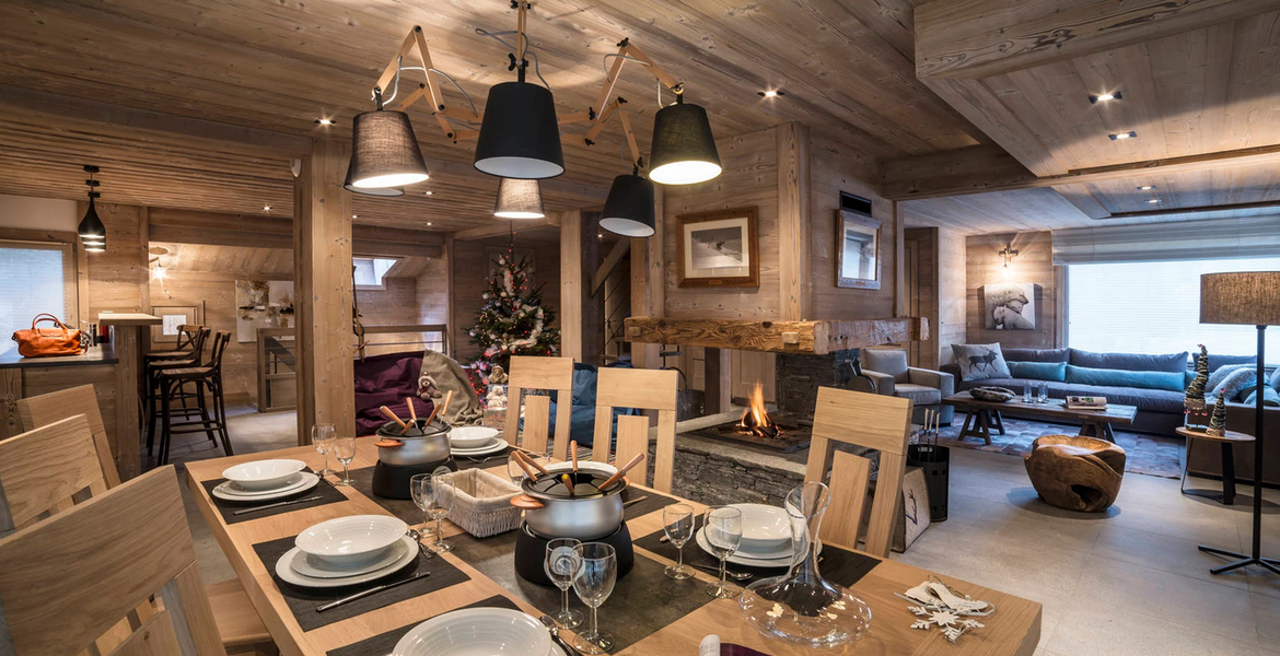 Magnifique chalet en bois moderne – Courchevel La Tania – La