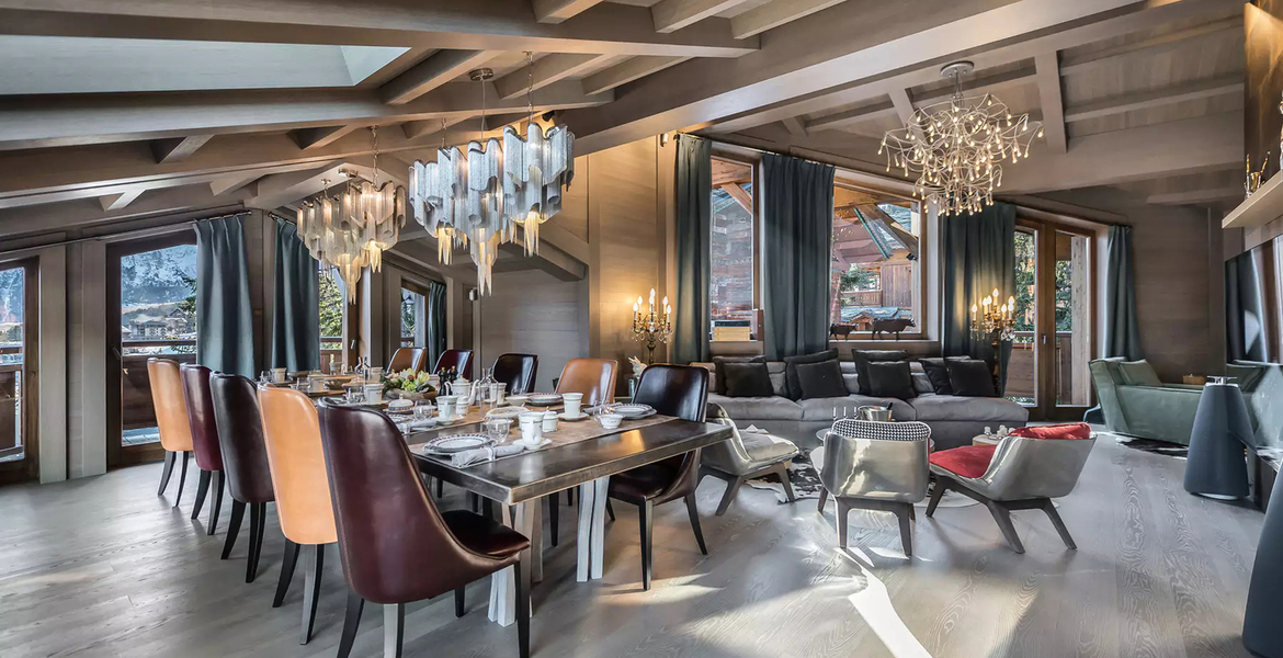 The Courchevel chalet for rent with 938 sqm and 5 bedrooms 