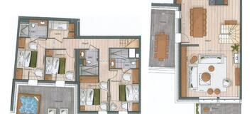 Duplex for rent in Meribel
