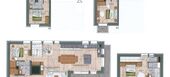 Triplex penthouse for rent in Meribel
