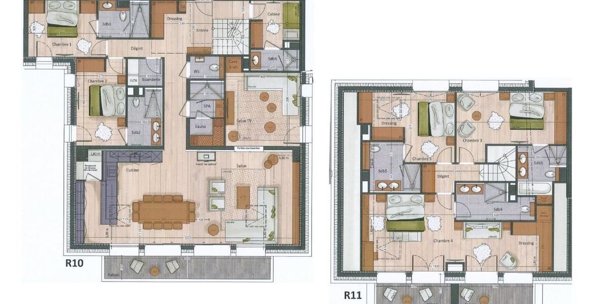 Penthouse for rent in Meribel