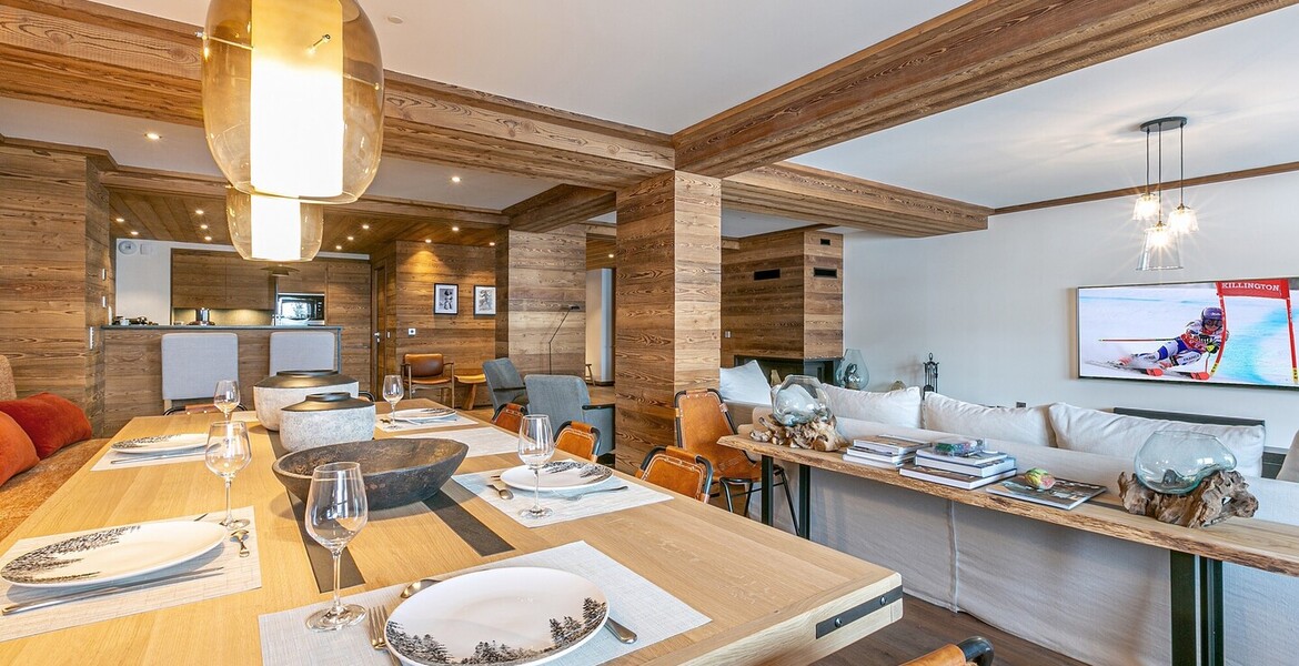 Piso de lujo con una superficie de 200 m² en Meribel