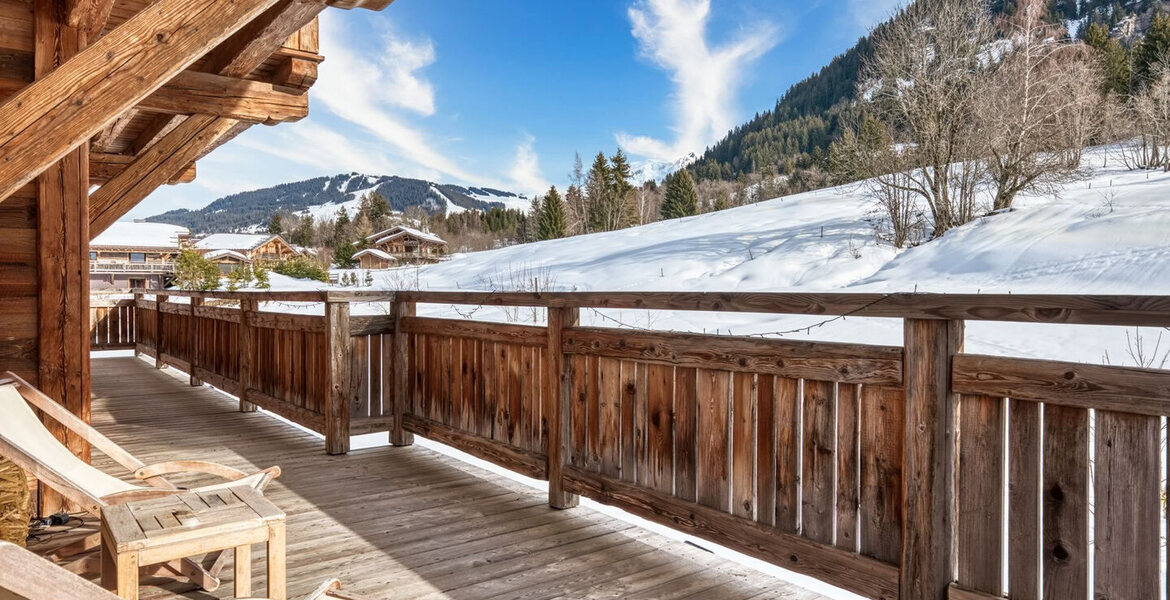 This is a luxury chalet in Megève for 16 people with 400 m² 