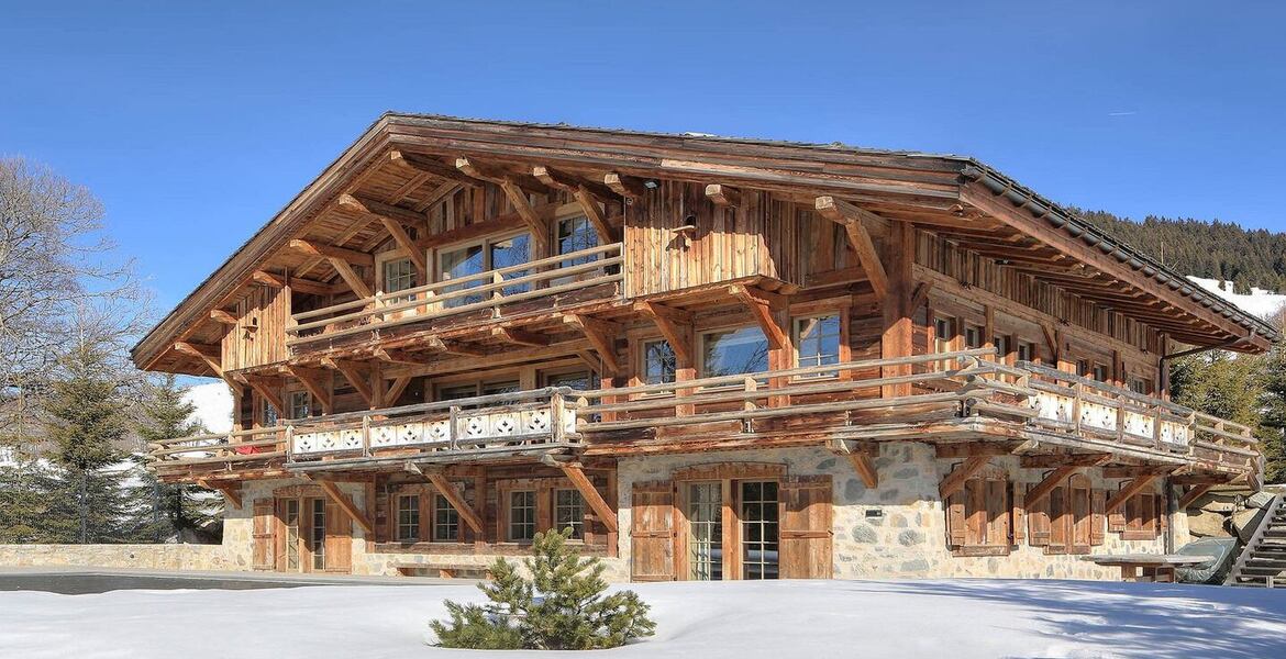 Magnifique chalet à Megève pour 16 personnes avec 7 chambres