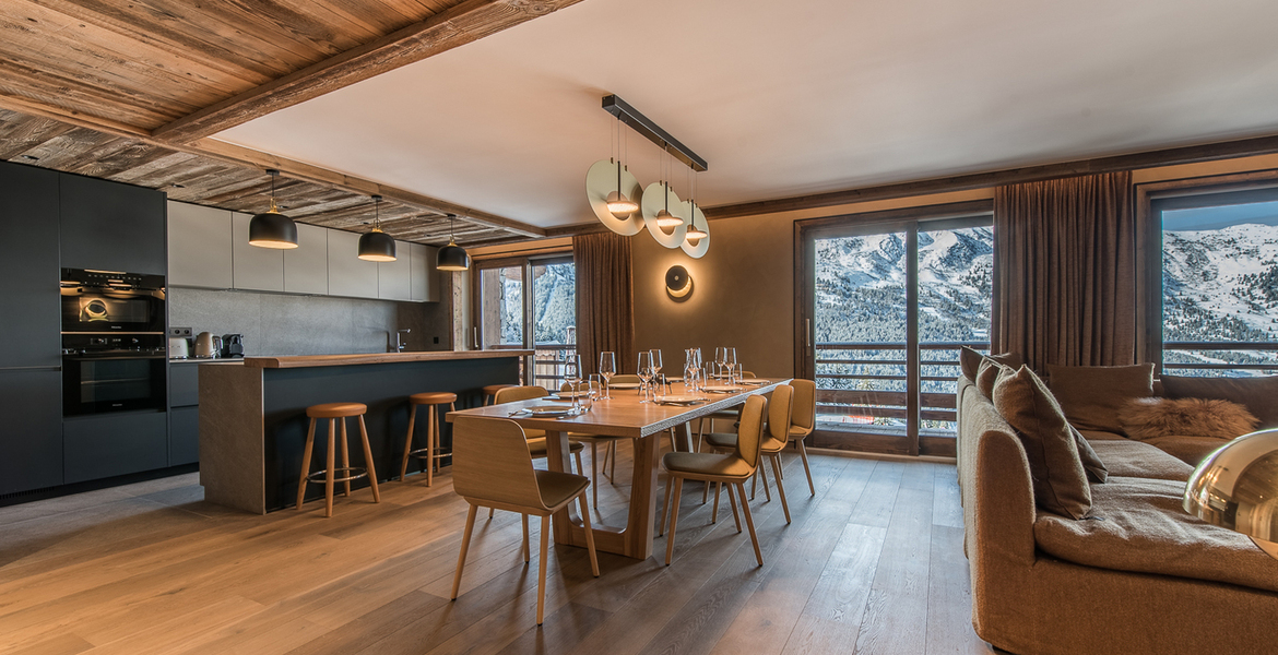 Magnifique appartement au cœur d'une résidence skis aux pied