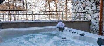 El piso, situado en la 1ª planta de la residencia de Meribel